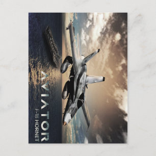 F-18 Hornet Fighter Jet Vykort