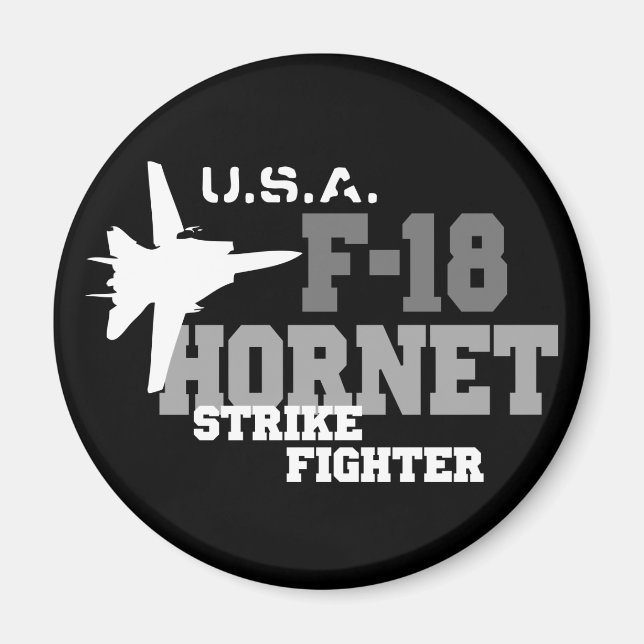 F-18 Hornet - Strejka Fighter Magnet (Framsidan)