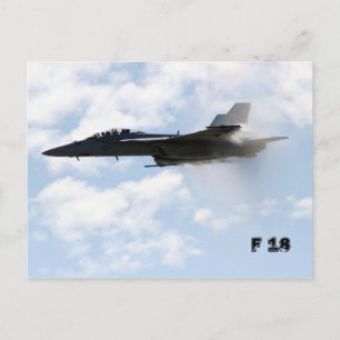 F 18 Ljud Barrier Vykort