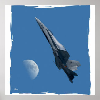 F-18-luna Poster