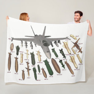 F-18 och det är ARMAMENT Fleecefilt