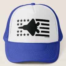 F-22 Fighter Jet Black Stars och stripes