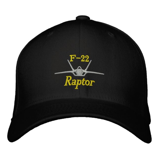 F-22 Golf Hat Broderad Keps (Framsida)