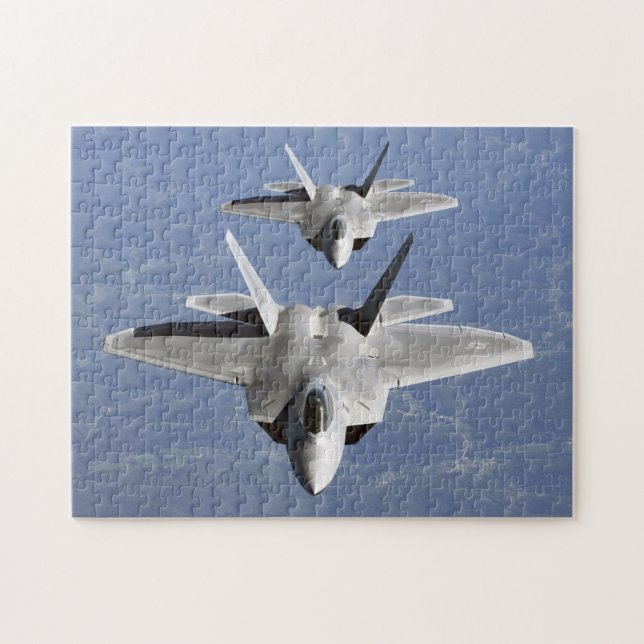 F-22 Raptor Femte Generation Stealth Fighter Jet Pussel (Horisontell)