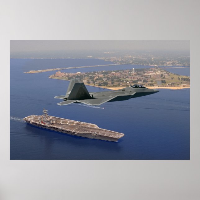 F-22 Raptor Fly-By Poster (Framsidan)