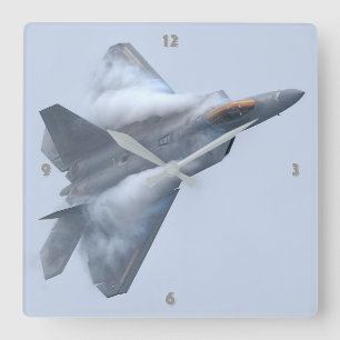 F-22-RAPTOR FYRKANTIG KLOCKA