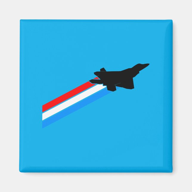 F-22 Raptor jaktplans prestanda Magnet (Framsidan)