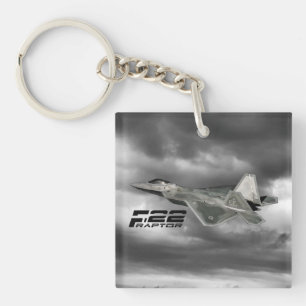 F-22 RAPTOR-kvadratisk (dubbla-sidig) nyckelkedja