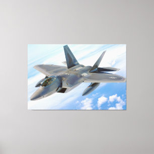 F-22 Raptor Military Jet Canvastryck