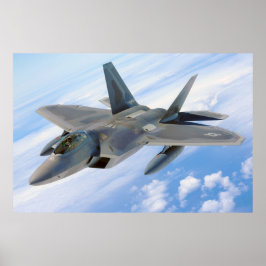 F-22 Raptor Military Jet Poster