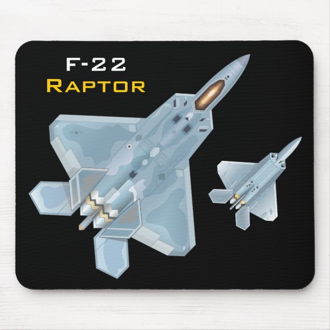 F-22 Raptor Mousepad Musmatta (Framsidan)