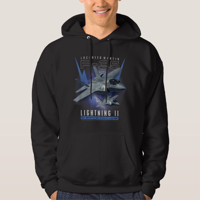 F-22 Raptor Stealth Luft Superiority Fighter Hoodie (Framsida)