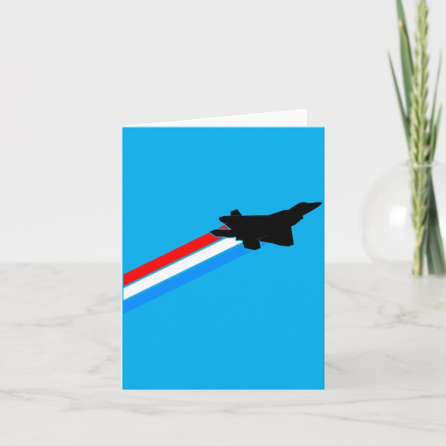 F-22 Raptor stridsflygplan prestanda Kort (Framsida)