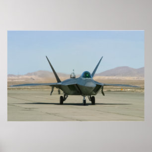 F-22 Raptor Taxiing Poster