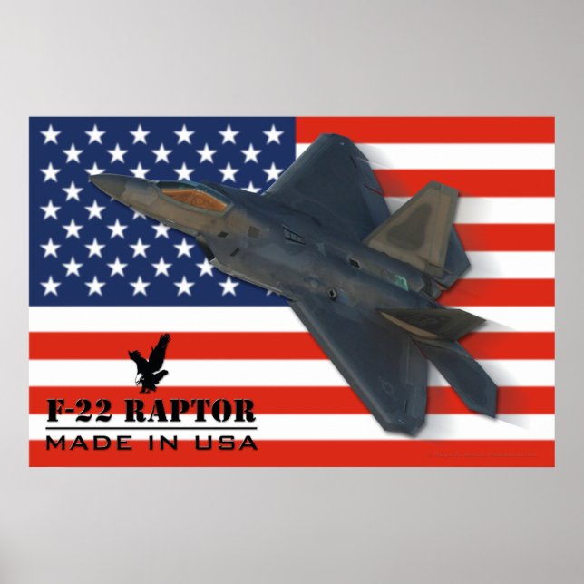 F-22 Raptor USA Poster (Framsidan)