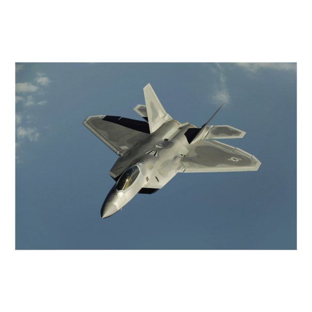 F-22 Raptorbekämpning Jet Fototryck (Framsidan)