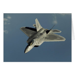 F-22 Raptorbekämpning Jet Hälsningskort