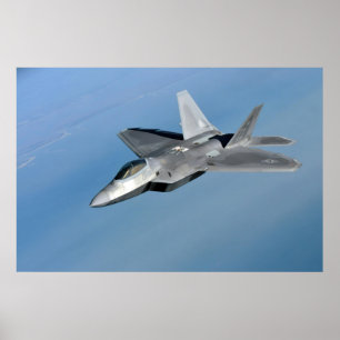 F-22 Raptorflygplan Poster