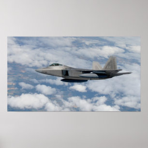 F-22 Raptorflygplan Poster