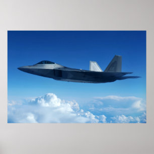 F-22 Raptorflygplan Poster