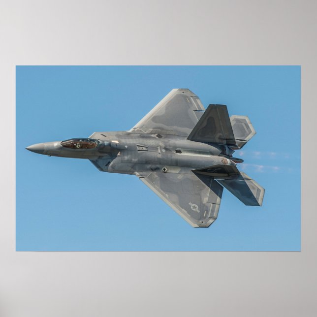 F-22 Raptorflygplan Poster (Framsidan)