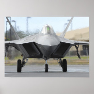F-22 Raptorflygplan Poster
