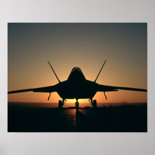F-22 Raptorflygplan Poster