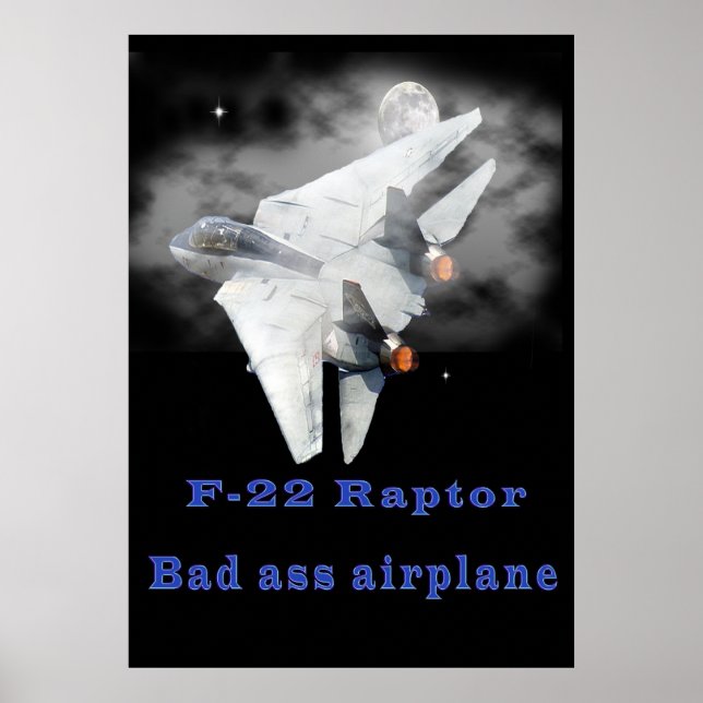 F-22 Raptorkonstruktioner Poster (Framsidan)