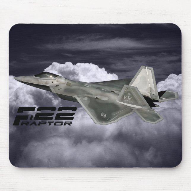 F-22 ROVFÅGEL Mousepad Musmatta (Framsidan)