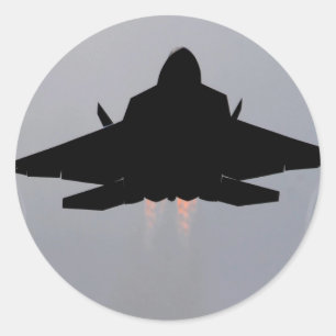 F-22 Sårbara kombattanter Runt Klistermärke