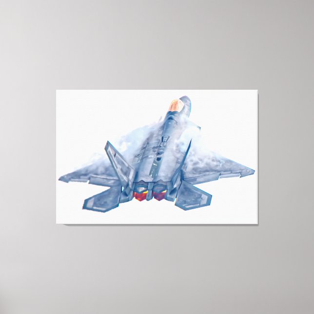 F-22A RAPTOR 32x48 Canvastryck (Framsida)