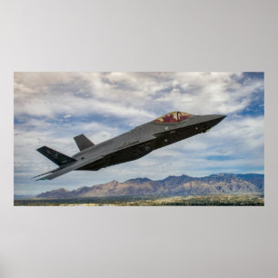 F-35 Blixt II-flygplan Poster