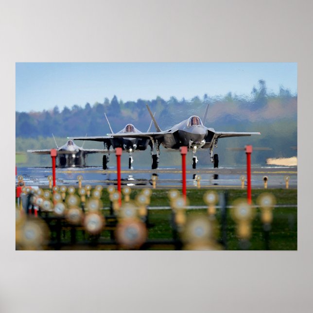 F-35 Blixt II-flygplan Poster (Framsidan)