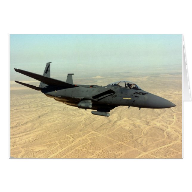 F-35 Blixt II Hälsningskort (Framsidan Horizontal)