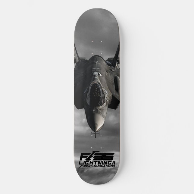 F-35 Blixt II Old School Skateboard Bräda 18 Cm (Framsida)