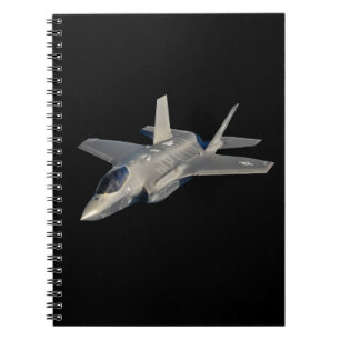 F-35 Blixt II Panther Jet Fighter Anteckningsbok