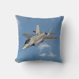 F-35 Blixt II Panther Jet Fighter i Himlar Kudde