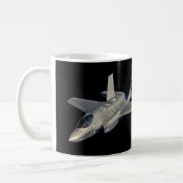 F-35 Blixt II Panther Jet Fighter Kaffemugg