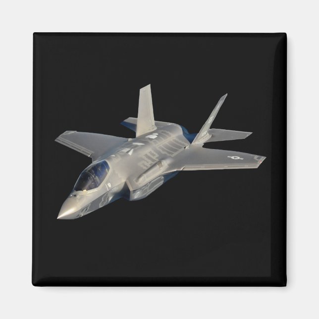 F-35 Blixt II Panther Jet Fighter Magnet (Framsidan)
