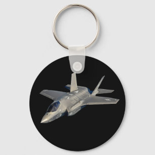 F-35 Blixt II Panther Jet Fighter Nyckelring