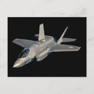 F-35 Blixt II Panther Jet Fighter Vykort