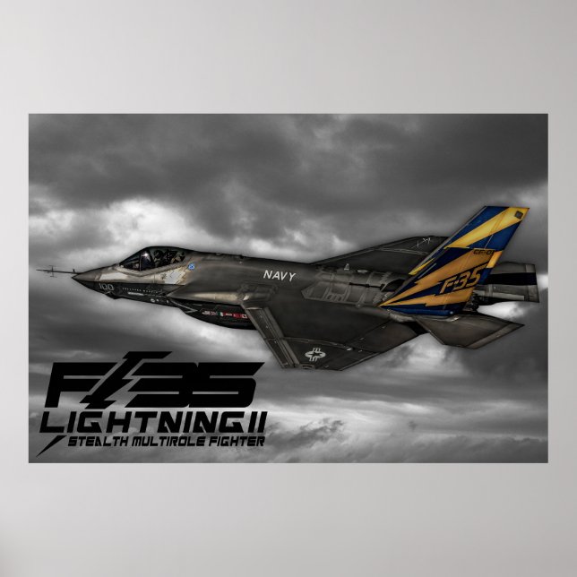 F-35 Blixt II Poster (Framsidan)