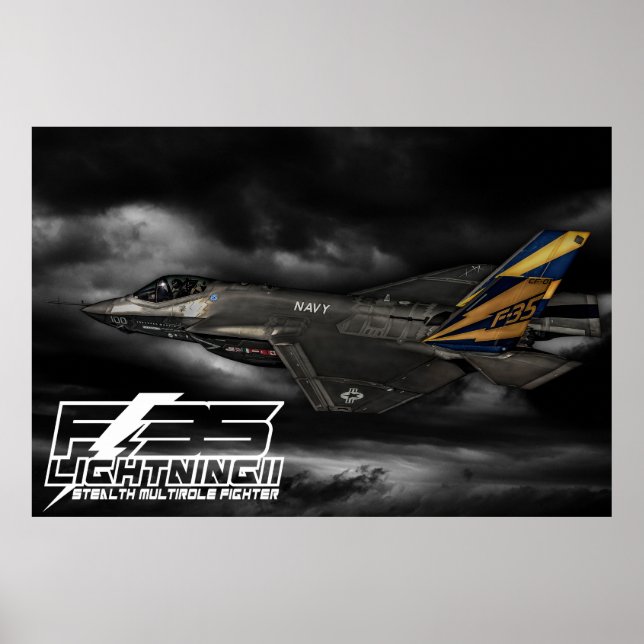 F-35 Blixt II Poster (Framsidan)