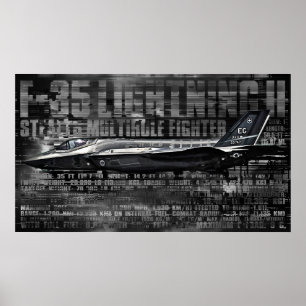 F-35 Blixt II Poster