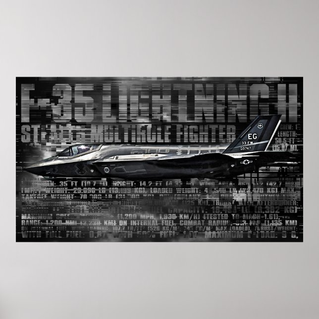 F-35 Blixt II Poster (Framsidan)