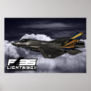 F-35 Blixt II Poster
