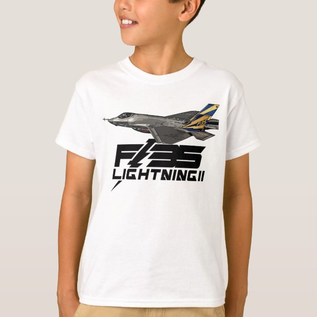 F-35 Blixt II T Shirt (Framsida)