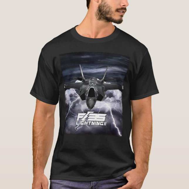 F-35 Blixt II T Shirt (Framsida)