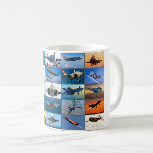F-35 BLIXTER II "MONTAGE" KAFFEMUGG (Framsida höger)