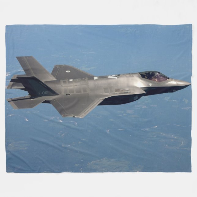 F-35 FIGHTER FLEECEFILT (Framsidan (Horisontell))